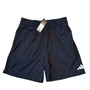NWT ADIDAS Black Athletic Workout Gym Shorts with Elastic Waistband and Pockets.